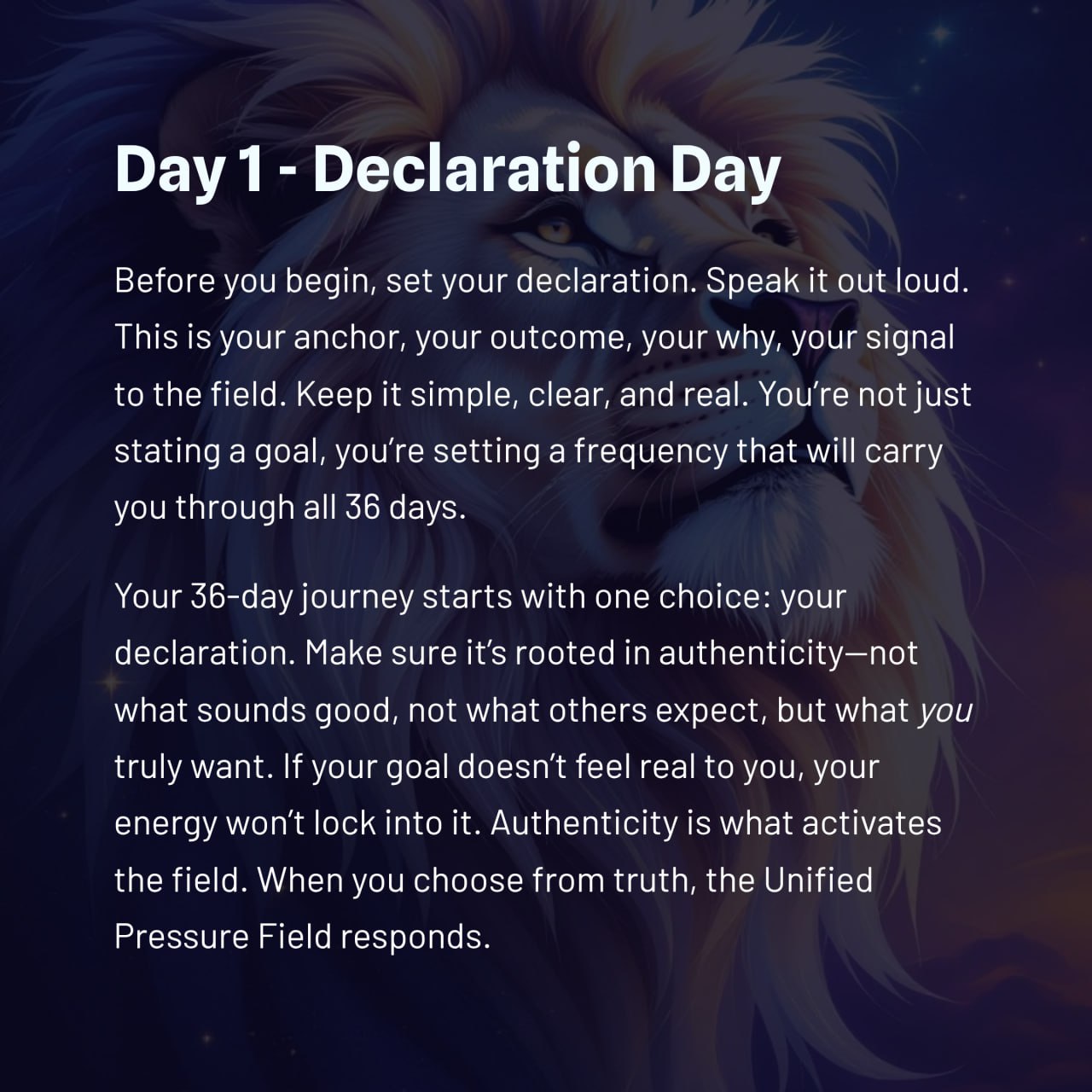Declaration card